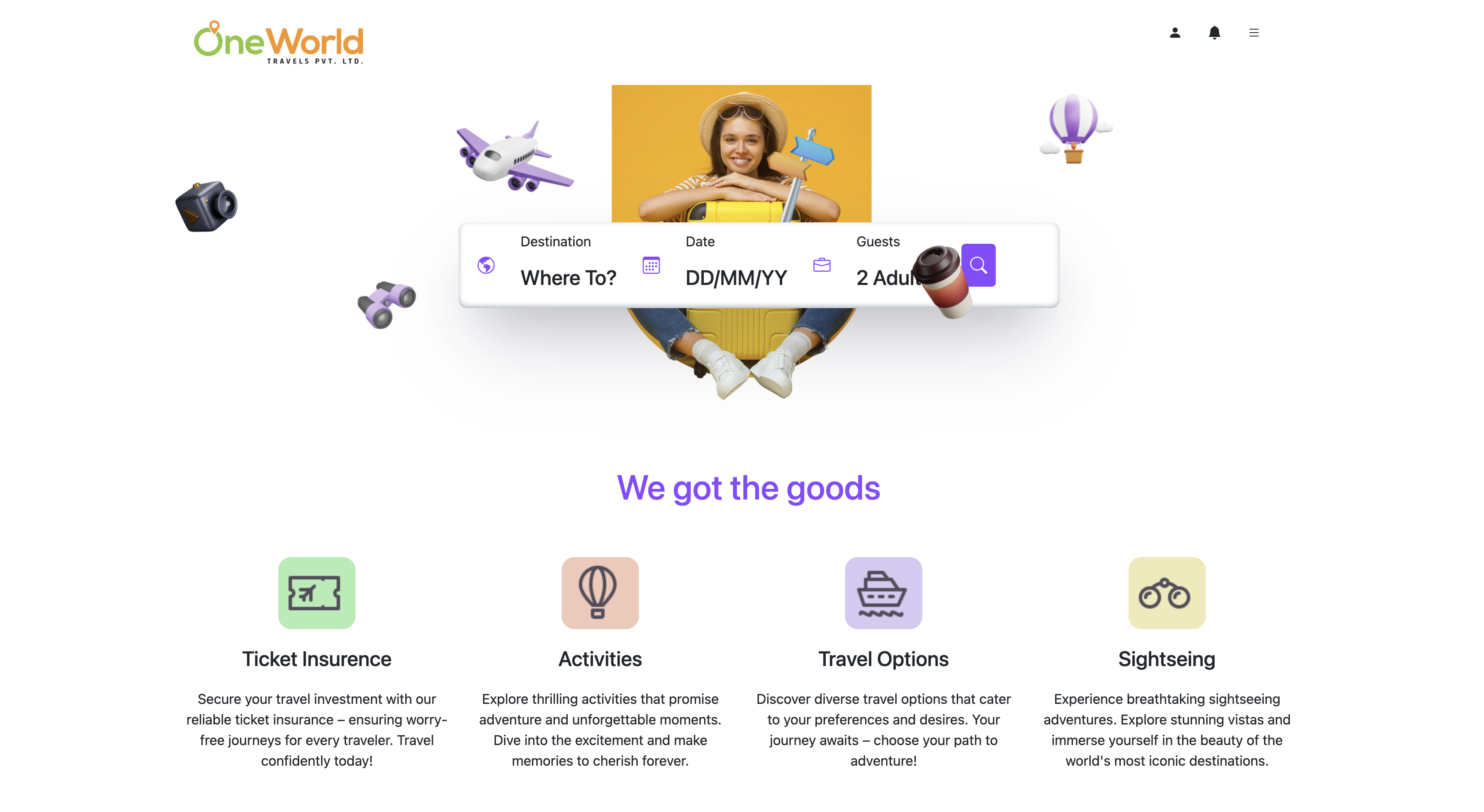 One World Travels booking platform case study by GarudLabs